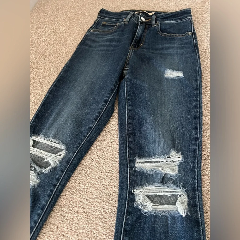 Levi’s 721 High Rise Distressed Skinny Jeans – Size 24 - Picture 4 of 15